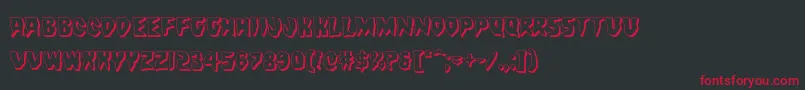 Countsuckula3D Font – Red Fonts on Black Background