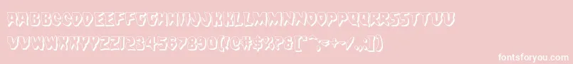 Countsuckula3D Font – White Fonts on Pink Background
