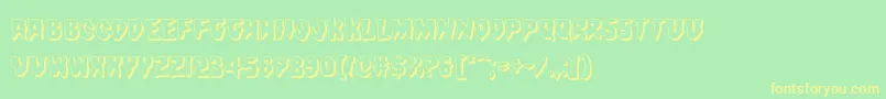 Countsuckula3D Font – Yellow Fonts on Green Background