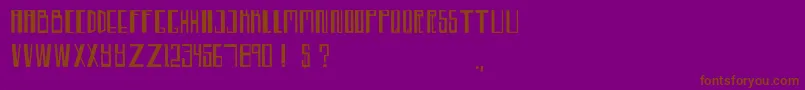 TeknoTrance Font – Brown Fonts on Purple Background