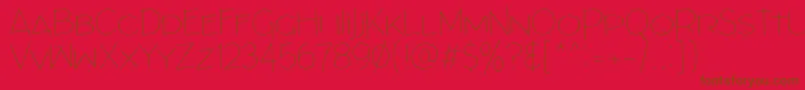 ArchitectsDraft Font – Brown Fonts on Red Background