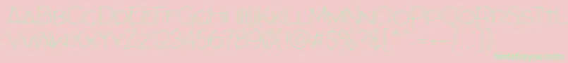 ArchitectsDraft Font – Green Fonts on Pink Background