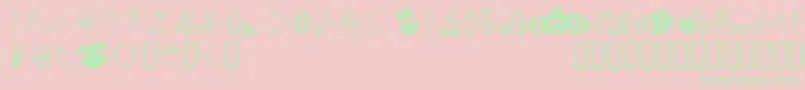 Easterar Font – Green Fonts on Pink Background