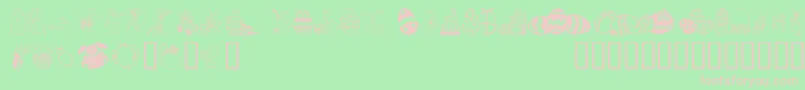 Easterar Font – Pink Fonts on Green Background