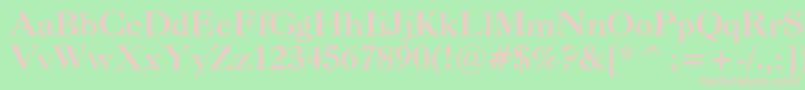 CaslonBoldBt Font – Pink Fonts on Green Background