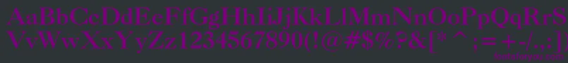 CaslonBoldBt Font – Purple Fonts on Black Background