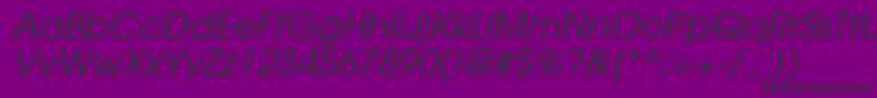 ItcAvantGardeGothicРљРЅРёР¶РЅС‹Р№Oblique Font – Black Fonts on Purple Background