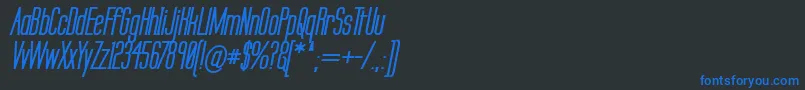 Labtsebi Font – Blue Fonts on Black Background