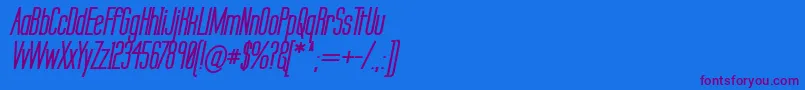 Labtsebi Font – Purple Fonts on Blue Background