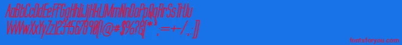 Labtsebi Font – Red Fonts on Blue Background