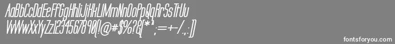 フォントLabtsebi – 灰色の背景に白い文字