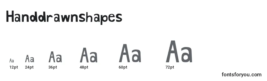 Tamanhos de fonte Handdrawnshapes (69735)