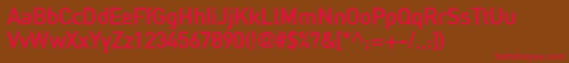 Abweb Font – Red Fonts on Brown Background