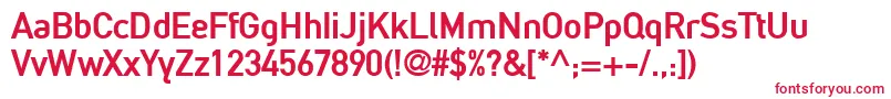 Abweb Font – Red Fonts on White Background