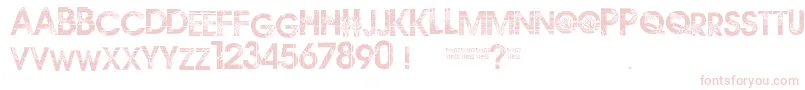 Route3-fontti – vaaleanpunaiset fontit
