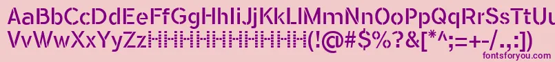 FlamanteStencilBookFfp Font – Purple Fonts on Pink Background