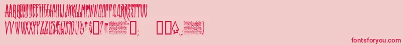 Wallrider Font – Red Fonts on Pink Background