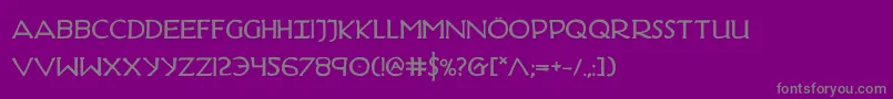 HadriaticBold Font – Gray Fonts on Purple Background