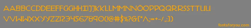 HadriaticBold Font – Orange Fonts on Gray Background