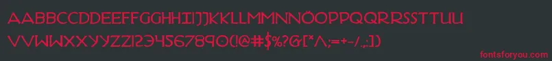 HadriaticBold Font – Red Fonts on Black Background
