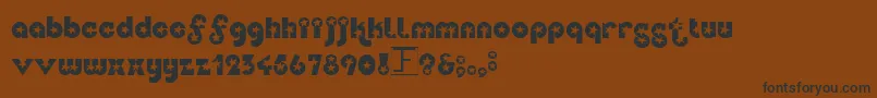 Independence Font – Black Fonts on Brown Background