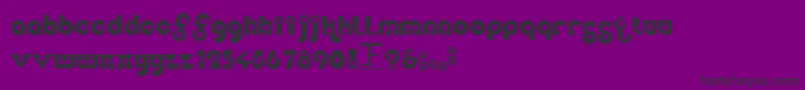 Independence Font – Black Fonts on Purple Background