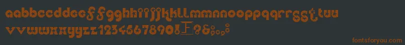 Independence Font – Brown Fonts on Black Background