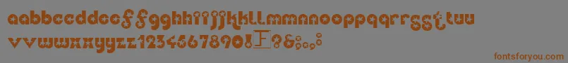 Independence Font – Brown Fonts on Gray Background