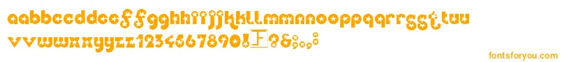 Independence Font – Orange Fonts on White Background