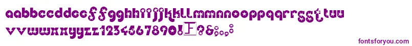 Independence Font – Purple Fonts on White Background