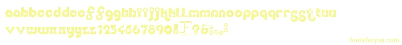 Independence Font – Yellow Fonts on White Background