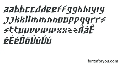 SfjunkculturecondensedObli font – frisian Fonts