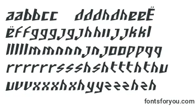 SfjunkculturecondensedObli font – nyanja Fonts