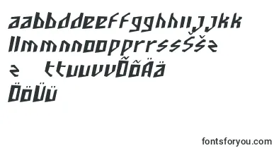SfjunkculturecondensedObli font – estonian Fonts