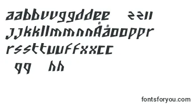 SfjunkculturecondensedObli font – uzbek Fonts
