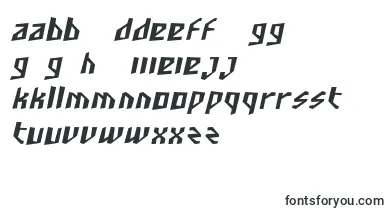 SfjunkculturecondensedObli font – maltese Fonts