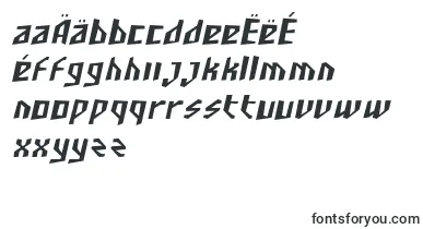 SfjunkculturecondensedObli font – macedonian Fonts
