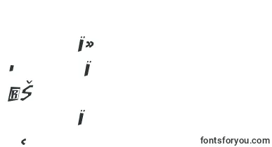 SfjunkculturecondensedObli font – kurdish Fonts