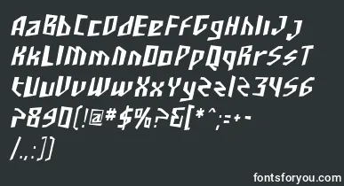 SfjunkculturecondensedObli font – White Fonts On Black Background