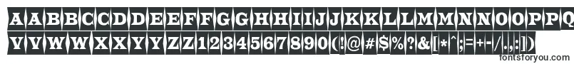 Czcionka ATrianglercmfld – kroje pisma w dużych rozmiarach