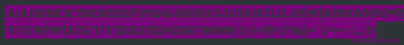 Шрифт ATrianglercmfld – фиолетовые шрифты на чёрном фоне