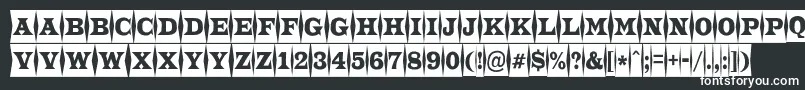 Шрифт ATrianglercmfld – белые шрифты