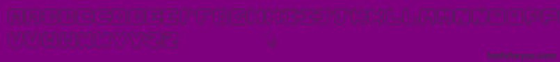 Lostarea Font – Black Fonts on Purple Background