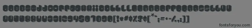 フォントCosmojun – 黒い文字の灰色の背景