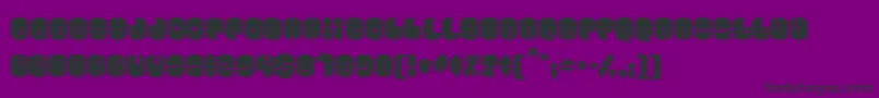 Cosmojun-Schriftart – Schwarze Schriften auf violettem Hintergrund