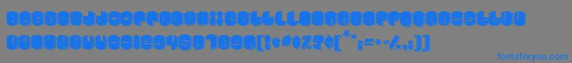 Cosmojun-fontti – siniset fontit harmaalla taustalla
