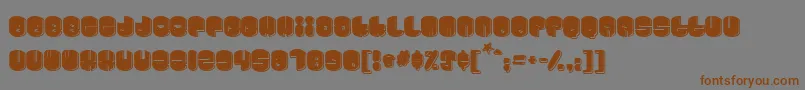 Cosmojun Font – Brown Fonts on Gray Background