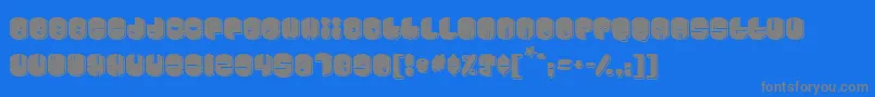 Cosmojun-fontti – harmaat kirjasimet sinisellä taustalla