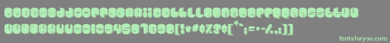 Шрифт Cosmojun – зелёные шрифты на сером фоне