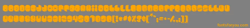Шрифт Cosmojun – оранжевые шрифты на сером фоне